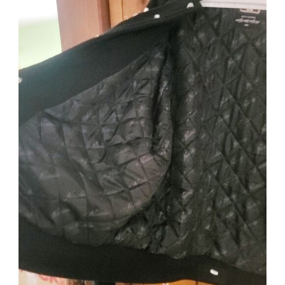 N.Y. BLACK Yankees Vintage Wool Bomber J.W. Nostalgia 1933 Negro League Club - Picture 7 of 14